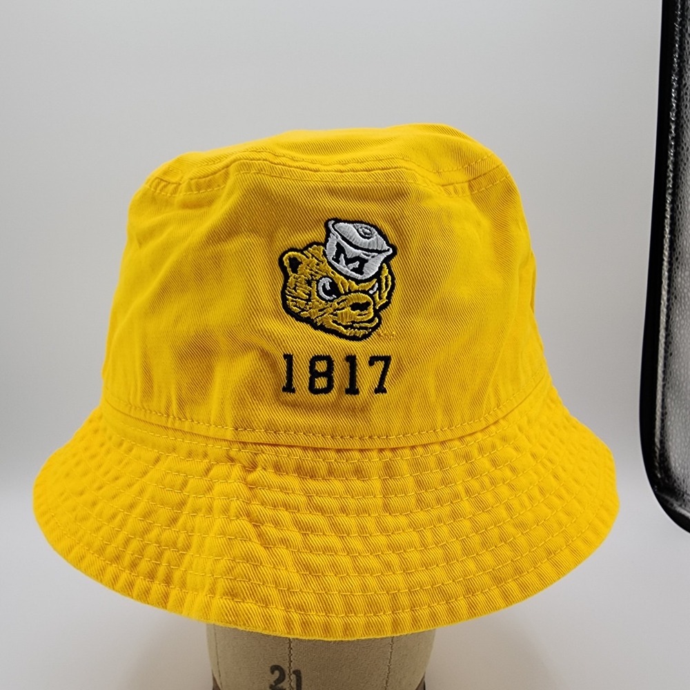 Michigan Wolverines Nike Legacy Apex Bucket Hat Mens Sz Medium College Gold NEW - Picture 3 of 11
